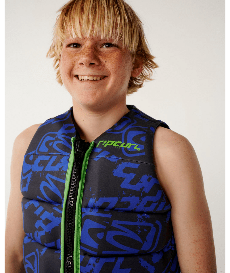 Rip Curl Kids Dawn Patrol Buoyancy Vest - Black / Blue
