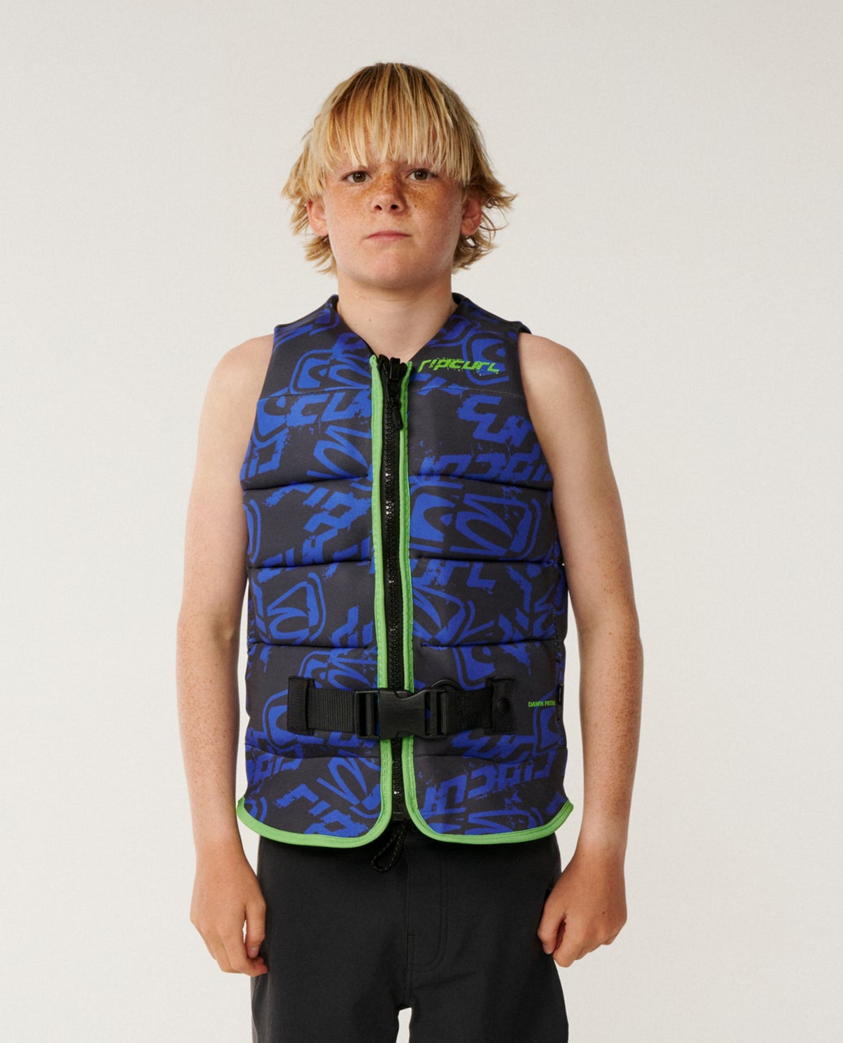Rip Curl Kids Dawn Patrol Buoyancy Vest - Black / Blue