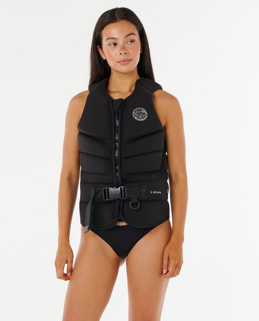 Rip Curl Womens E Bomb Buoyancy Vest - Black