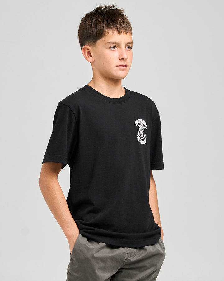 The Mad Hueys  Sailor Anchor Youth SS Tee - Black