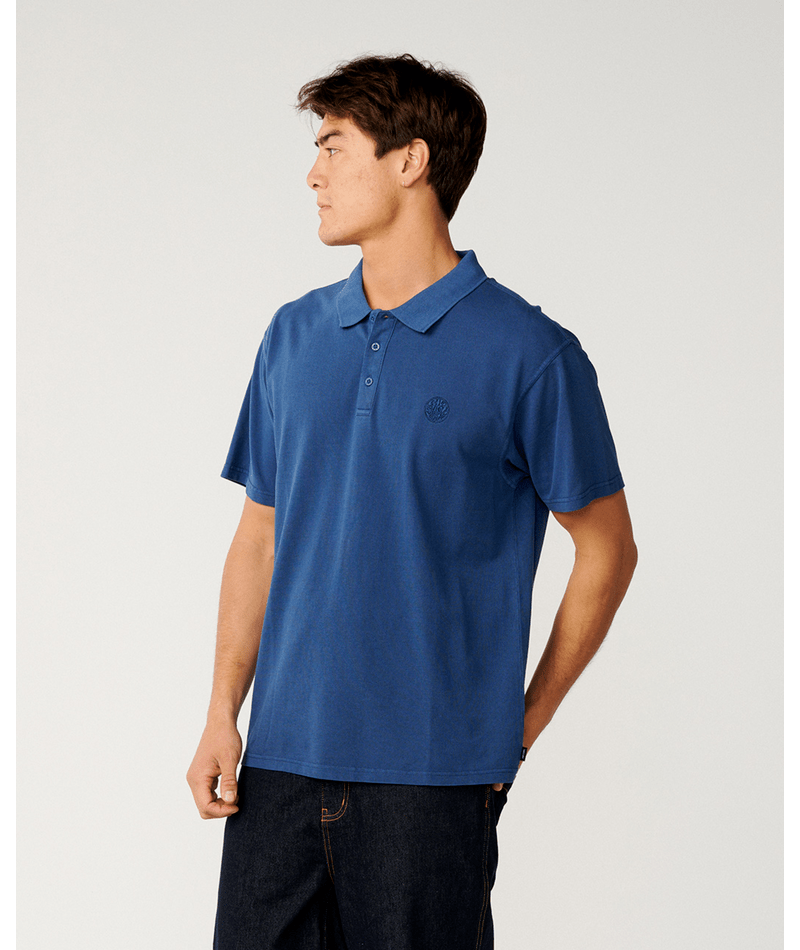 Rip Curl Premium Surf Wettie Polo - Light Navy