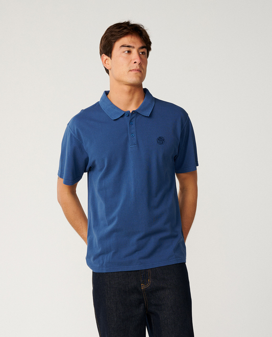 Rip Curl Premium Surf Wettie Polo - Light Navy