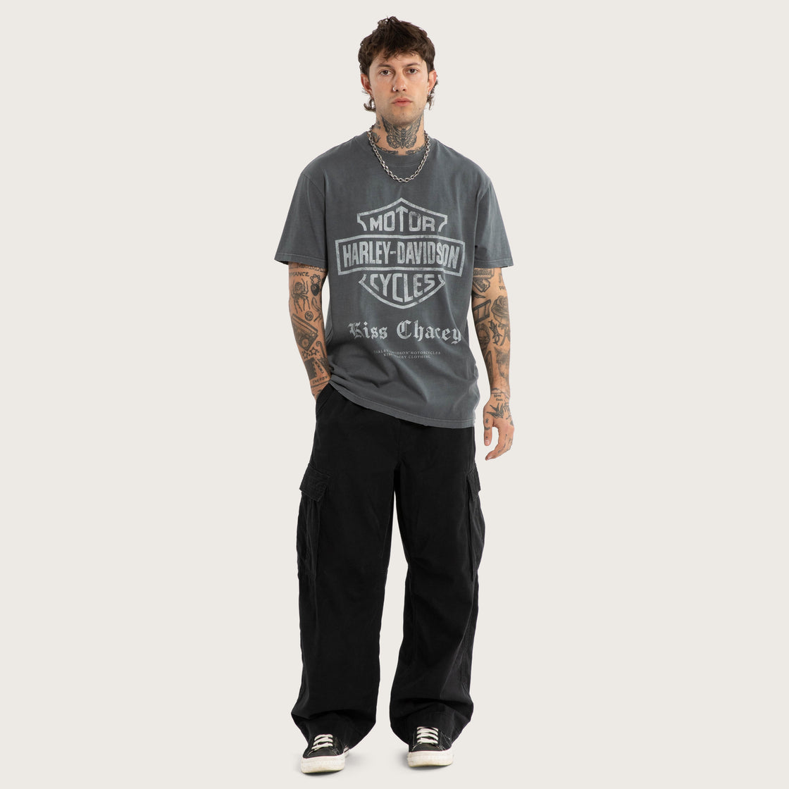 Harley-Davidson x Kiss Chacey Downshift Relaxed Tee - Pigment Turbulence