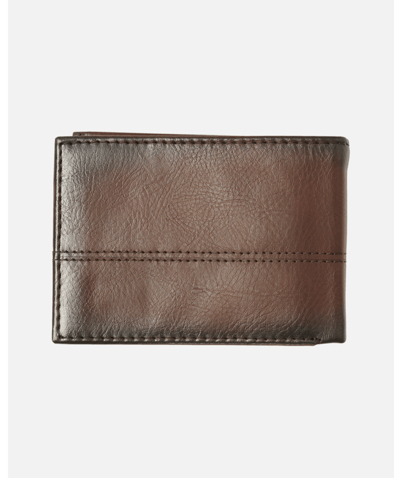 Rip Curl Corpawatu Icon PU Slim Wallet - Black/Tan