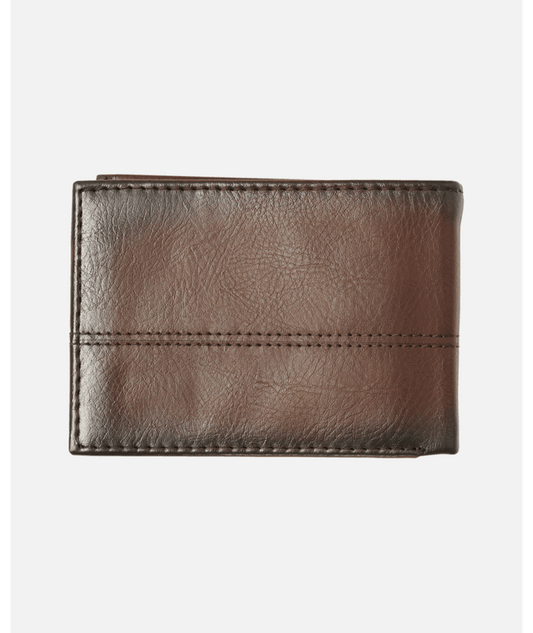 Rip Curl Corpawatu Icon PU Slim Wallet - Black/Tan