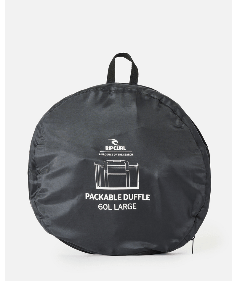 Rip Curl Large Packable Duffle Bag 60L  - Black / Off White