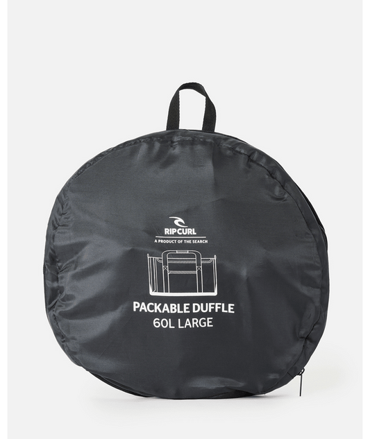 Rip Curl Large Packable Duffle Bag 60L  - Black / Off White