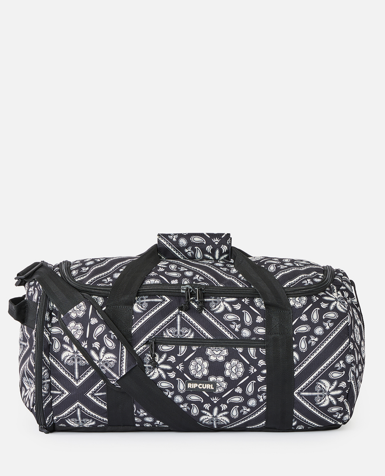 Rip Curl Large Packable Duffle Bag 60L  - Black / Off White