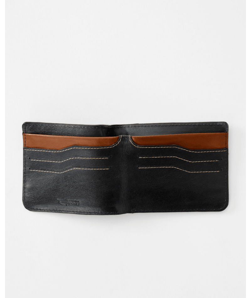 Rip Curl Dosed RFID Slim Leather Wallet - Black