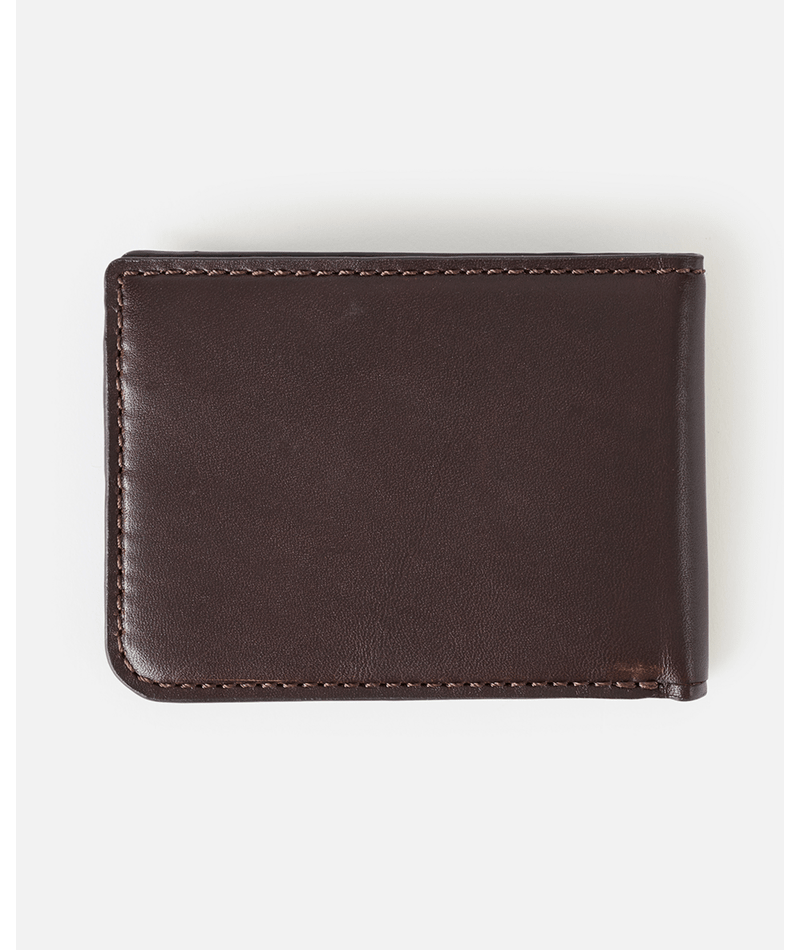 Rip Curl Premium Surf RFID Slim Leather Wallet - Brown