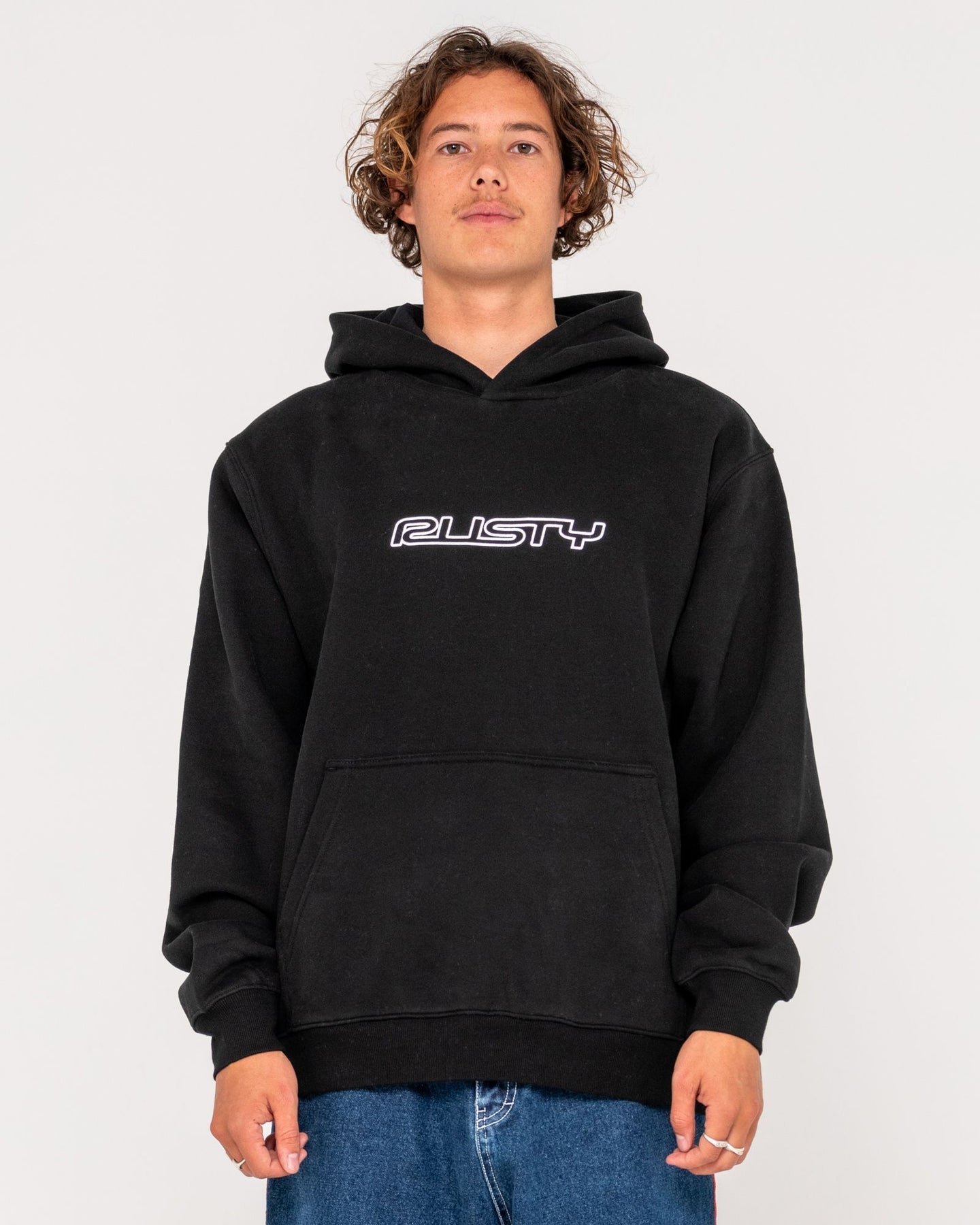 Rusty Flip Daddy Hooded Fleece - Black