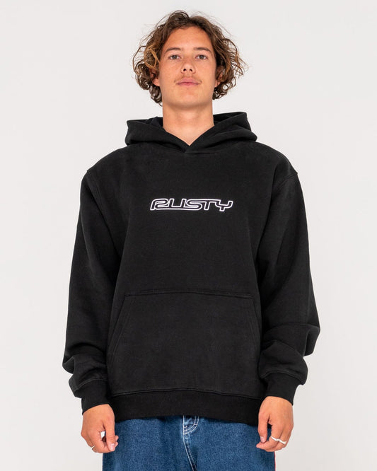 Rusty Flip Daddy Hooded Fleece - Black