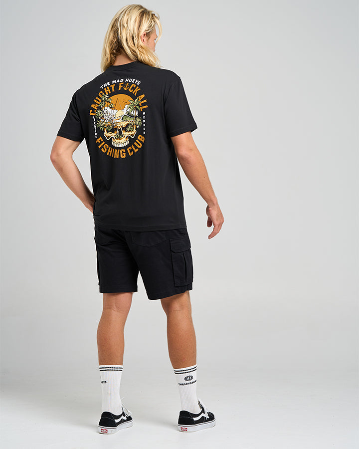 The Mad Hueys  Caught Fk All Island SS Tee - Black