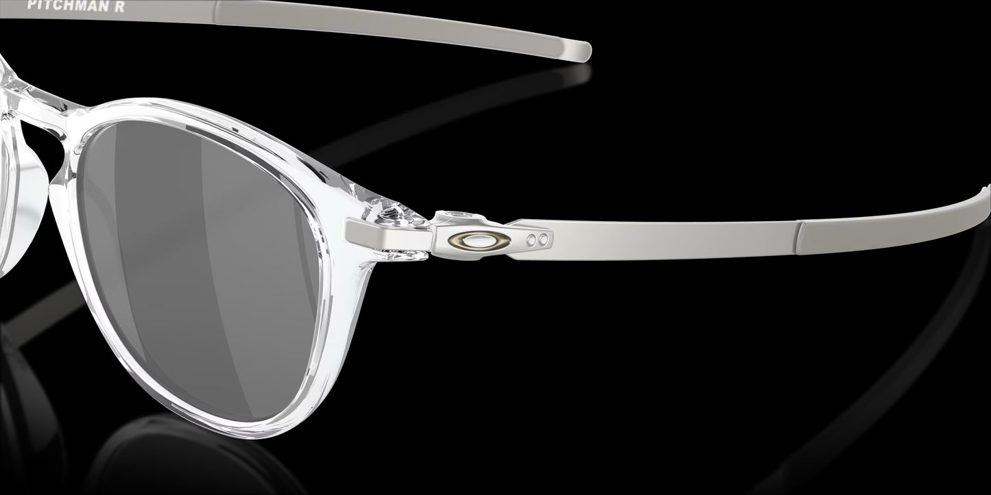 Oakley Pitchman R - Polished Clear With Prizm Black Lenses
