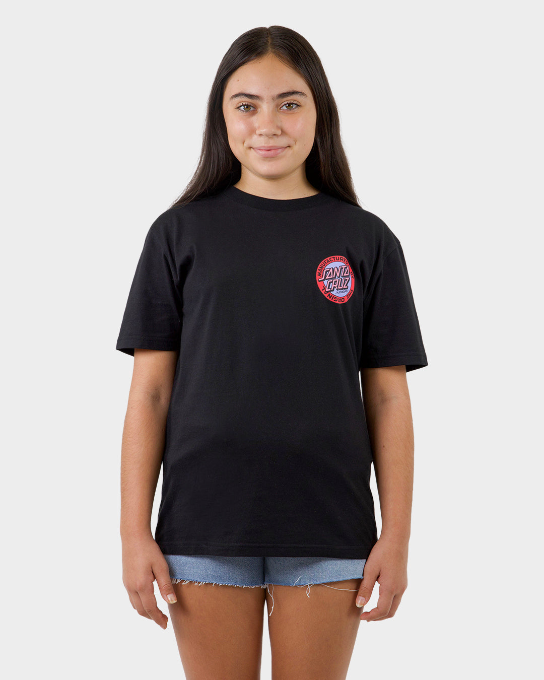 Santa Cruz MFG Retro Dot Reverse Tee - Black