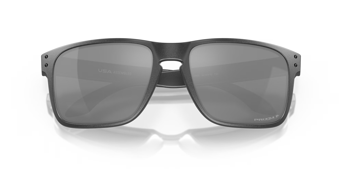 Oakley Holbrook XL - Steel With Prizm Black Polarized Lenses