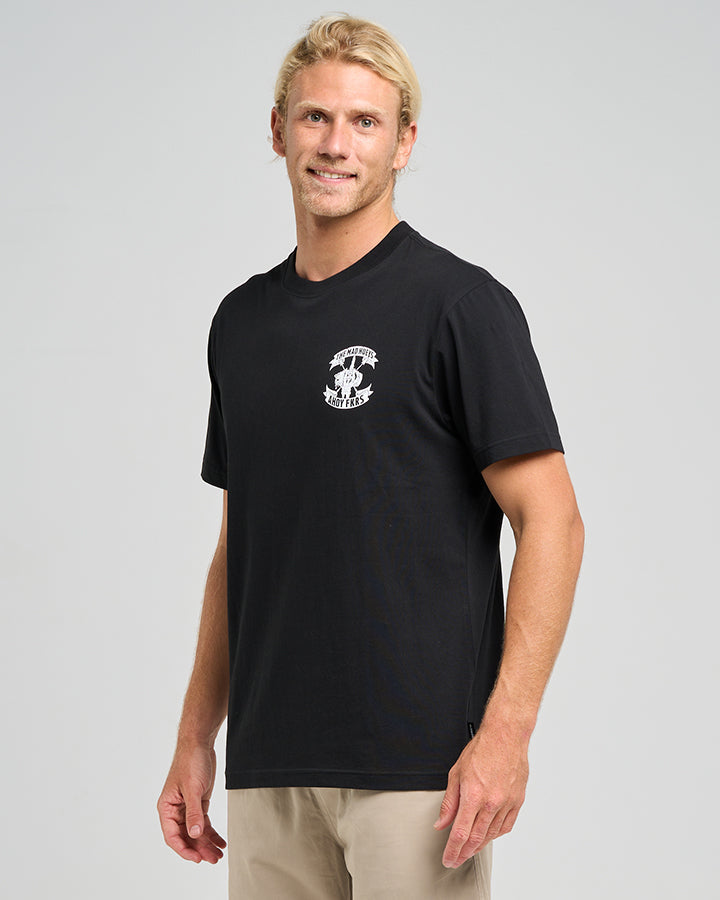 The Mad Hueys  Ahoy Fkrs Storm SS Tee - Black