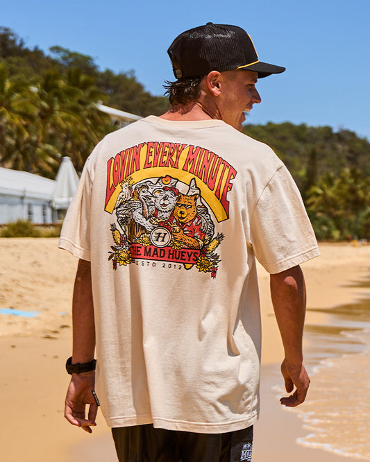 The Mad Hueys  Oz Straya SS Tee - Cement