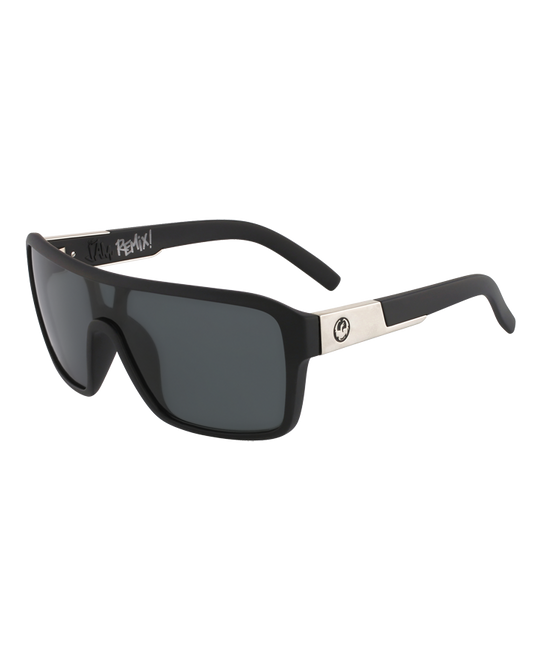 Dragon Remix - Matte Black / Lumalens Smoke Lens Polar