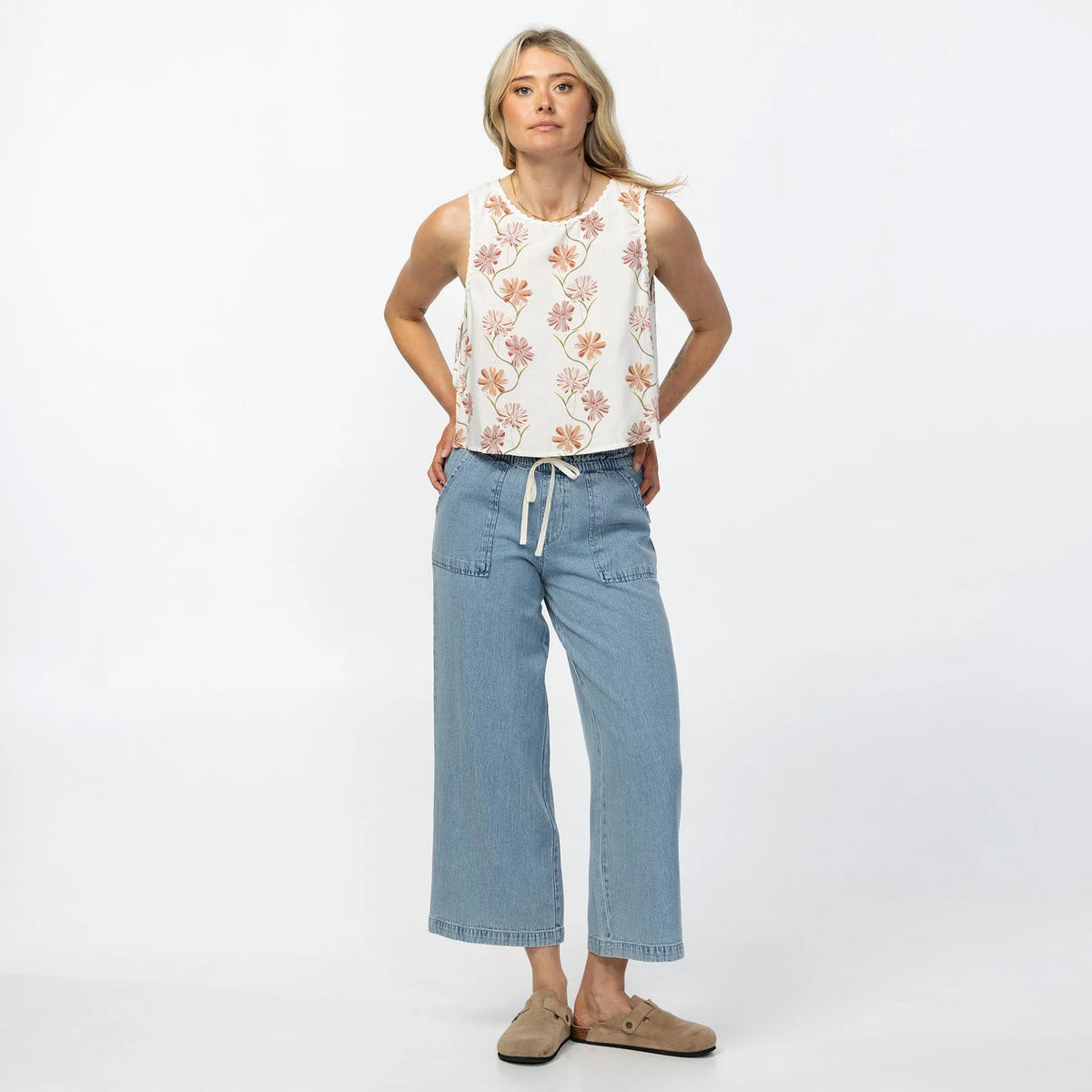 O'Neill Athena Ivy Floral Top - Tofu