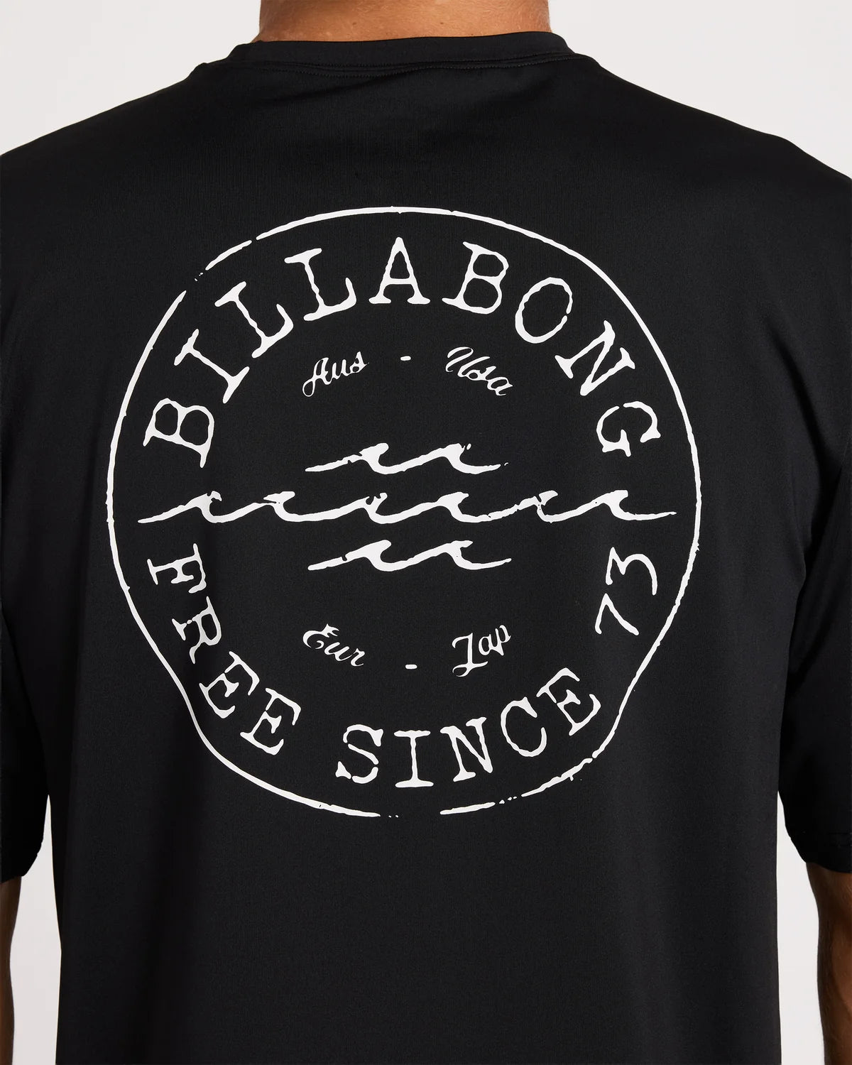 Billabong Big Wave Daz Short Sleeve Rash Vest - Black
