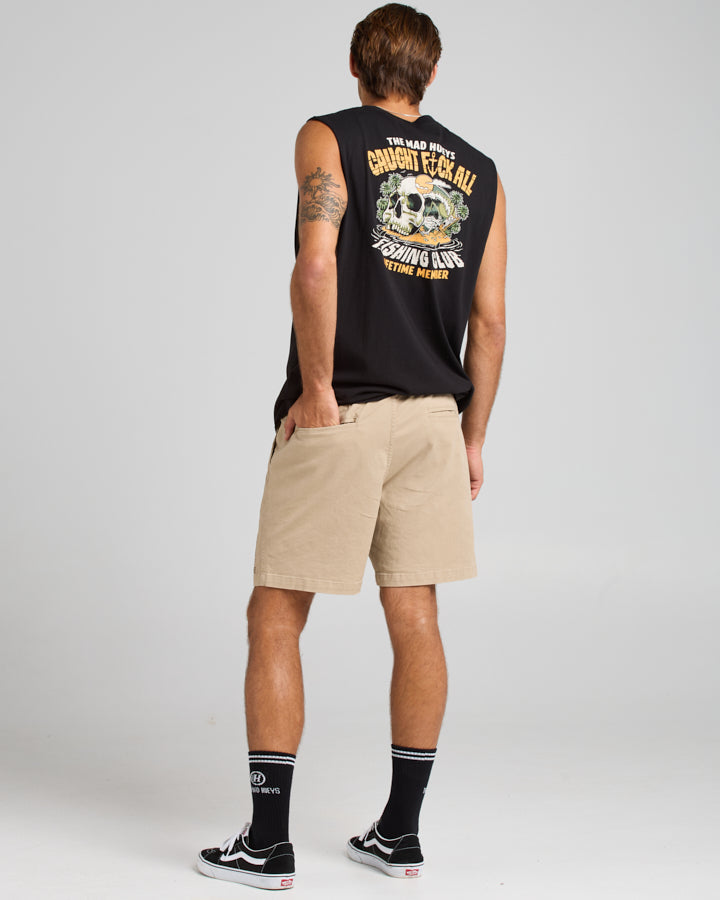 The Mad Hueys  Stranded 18" Chino Short - Taupe