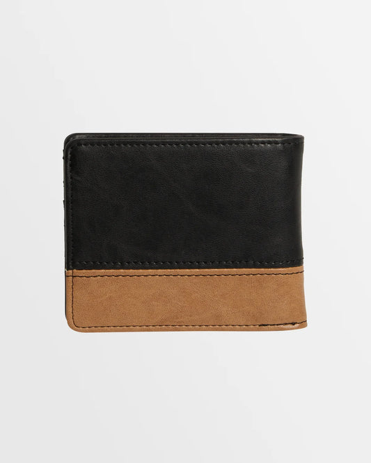 Billabong Dimension PU Wallet- Black/Tan