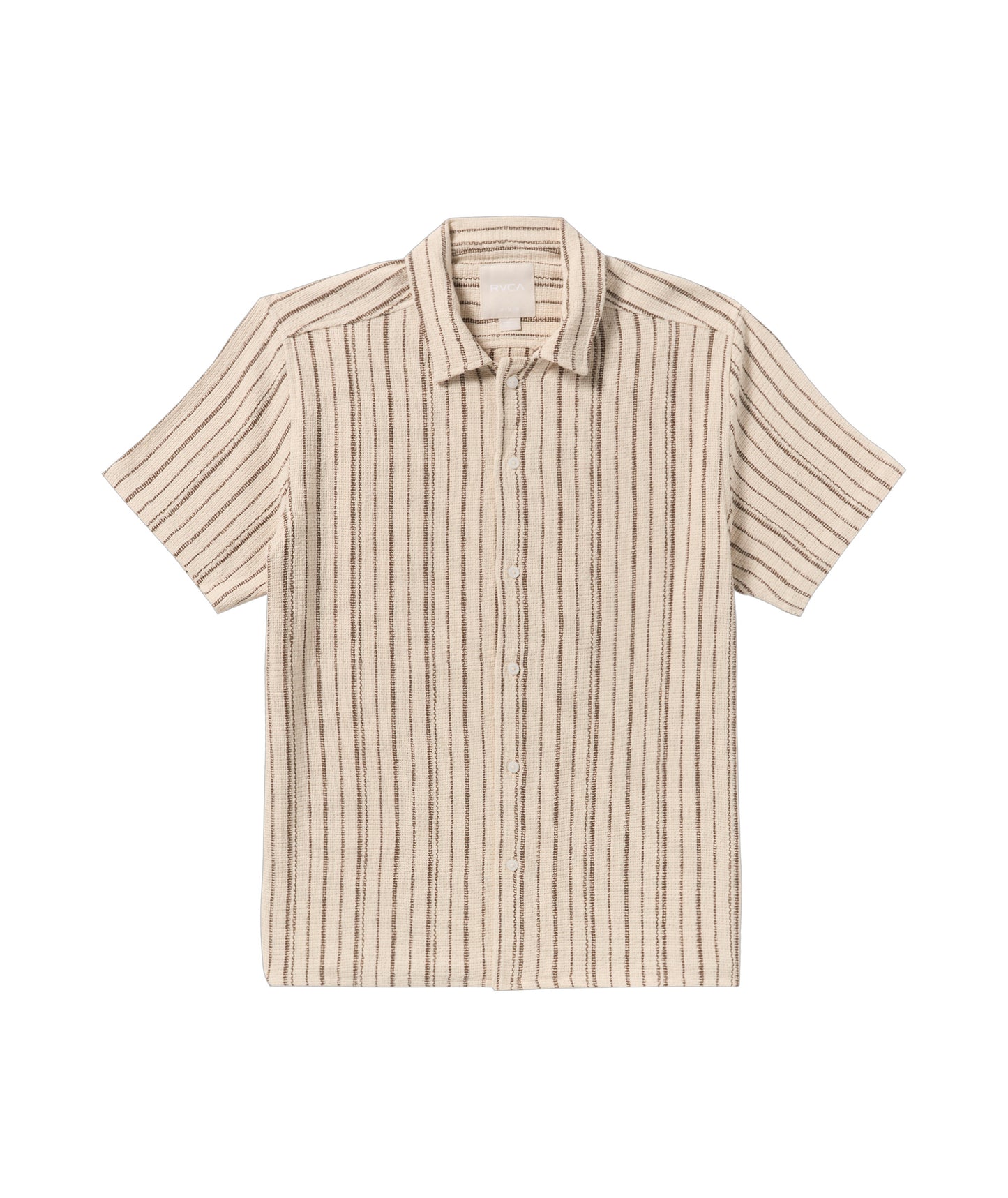 RVCA Vacancy Stripe SS Shirt - Ceramic