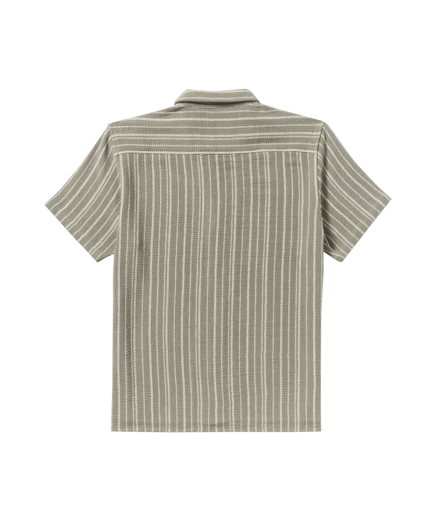 RVCA Vacancy Stripe SS Shirt - Light Olive