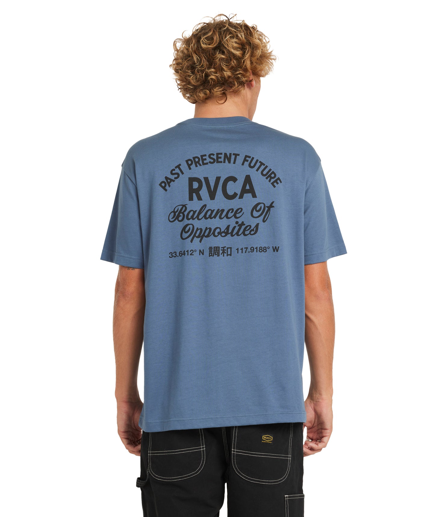 RVCA Textfull Tee - Vintage Navy