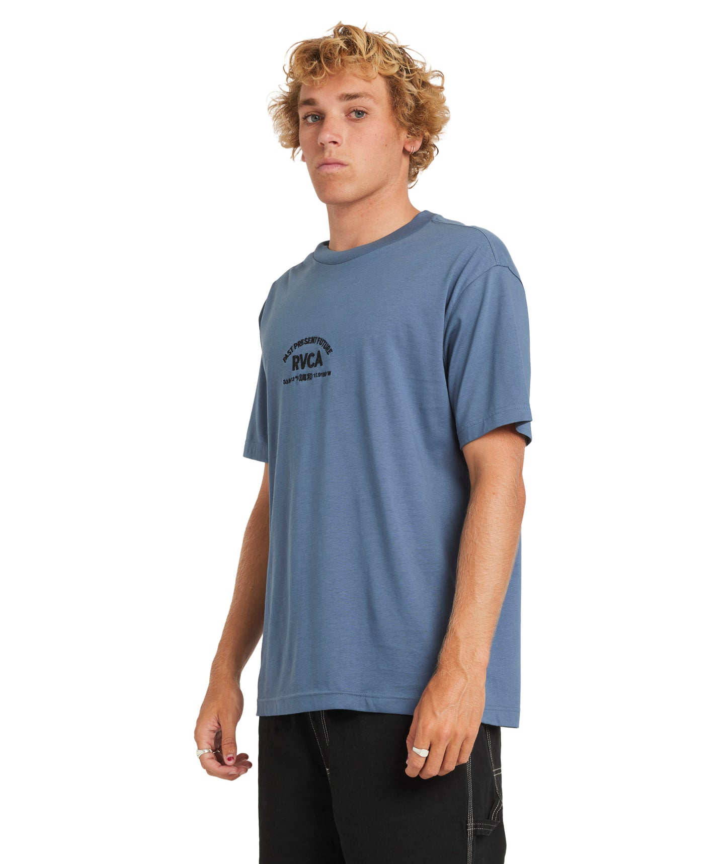 RVCA Textfull Tee - Vintage Navy