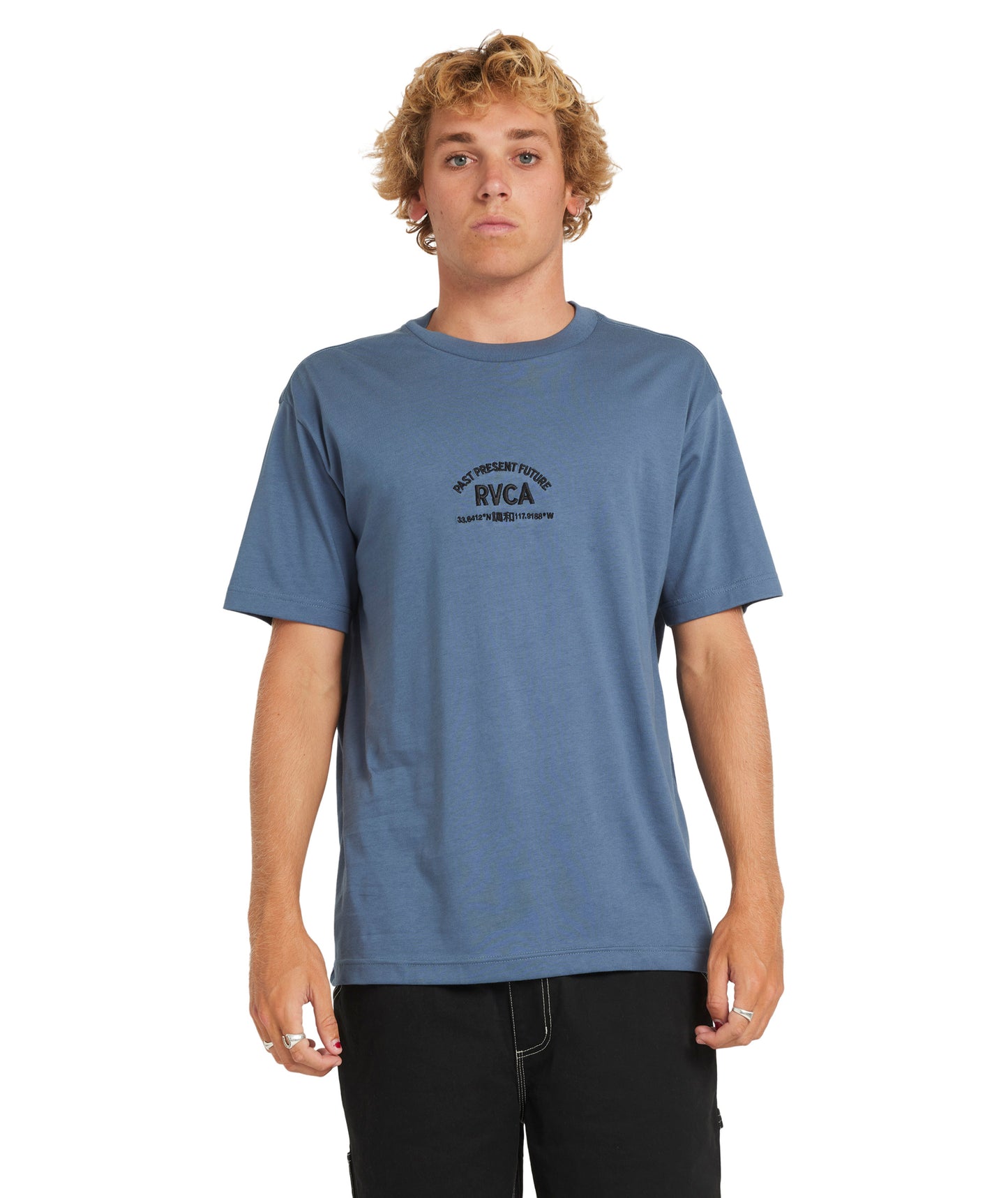 RVCA Textfull Tee - Vintage Navy