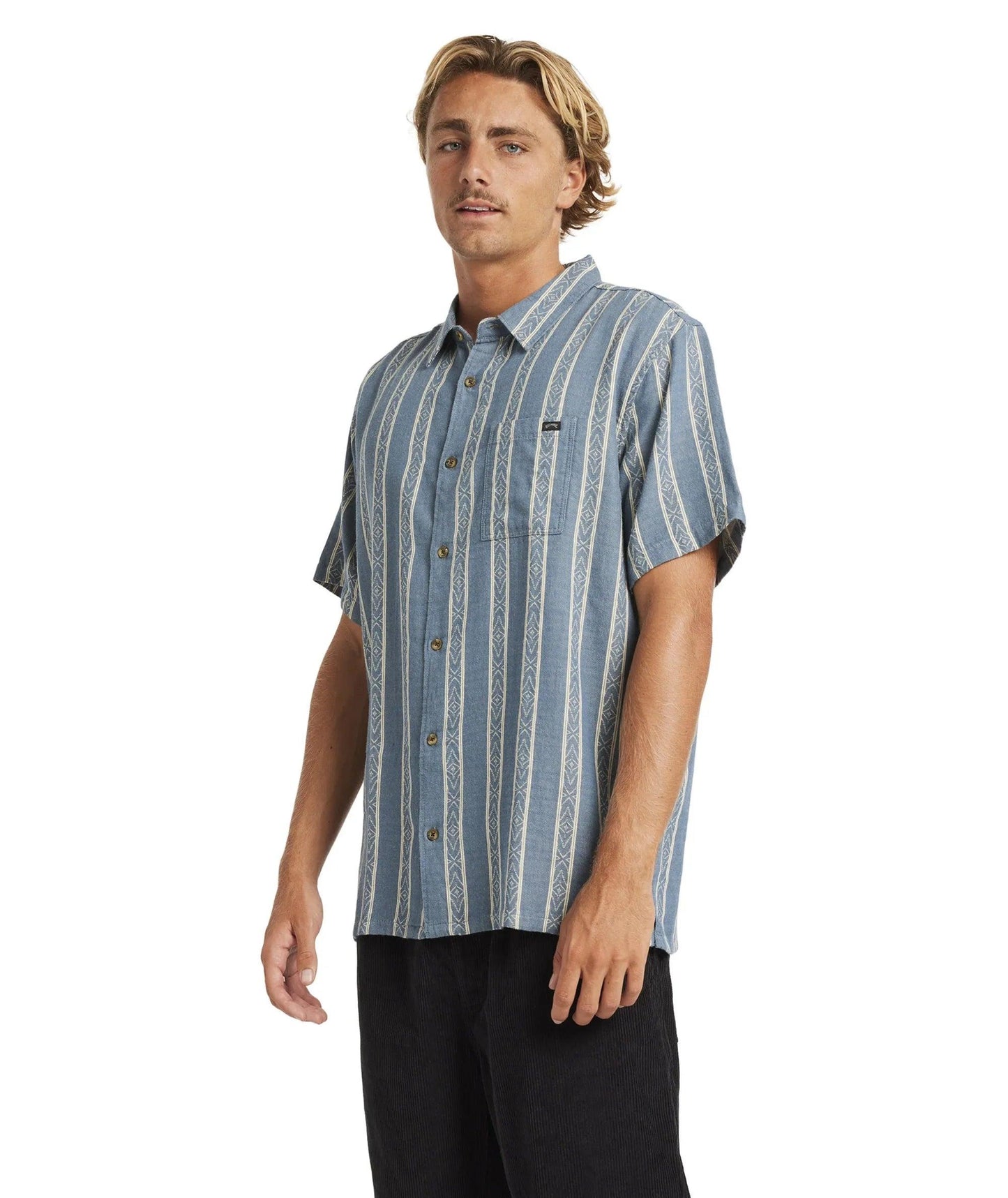 Billabong Sundays Jacquard SS Shirt - Real Teal - Guys & Girls Surf n Street