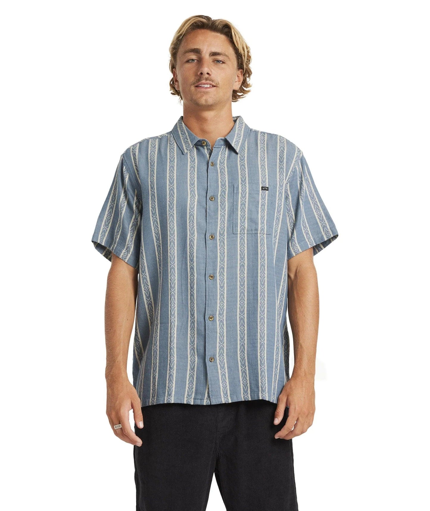 Billabong Sundays Jacquard SS Shirt - Real Teal - Guys & Girls Surf n Street