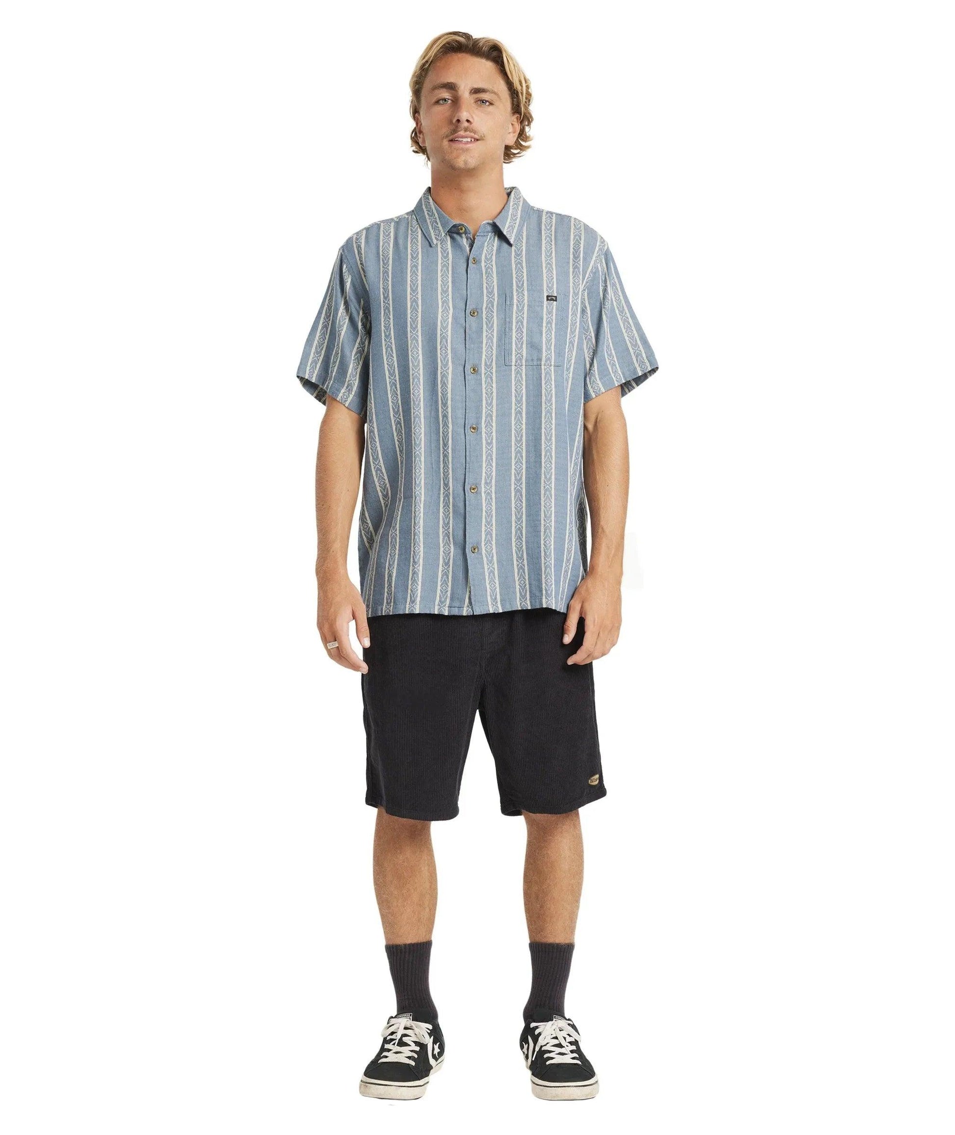 Billabong Sundays Jacquard SS Shirt - Real Teal - Guys & Girls Surf n Street