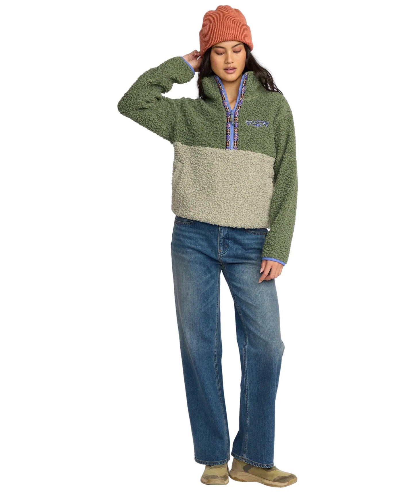 Billabong Horizon Half Zip Fleece Pullover - Treehugger - Guys & Girls Surf n Street