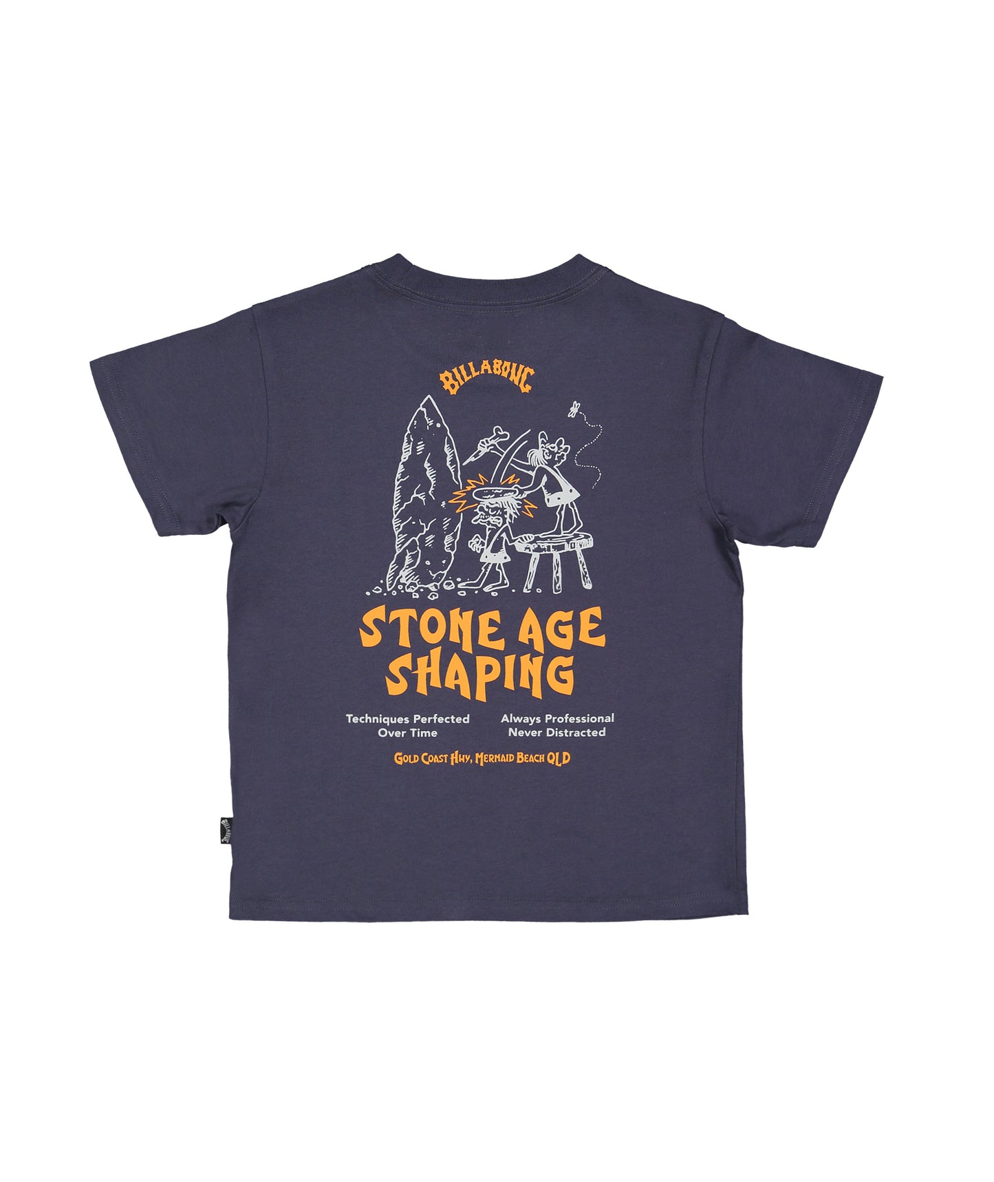 Billabong Groms Stone Age SS OG Tee - Vintage Navy