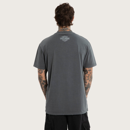 Harley-Davidson x Kiss Chacey Downshift Relaxed Tee - Pigment Turbulence