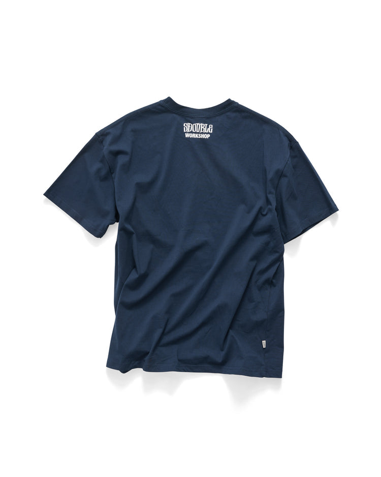 S-Double Small Stock Tee - Navy