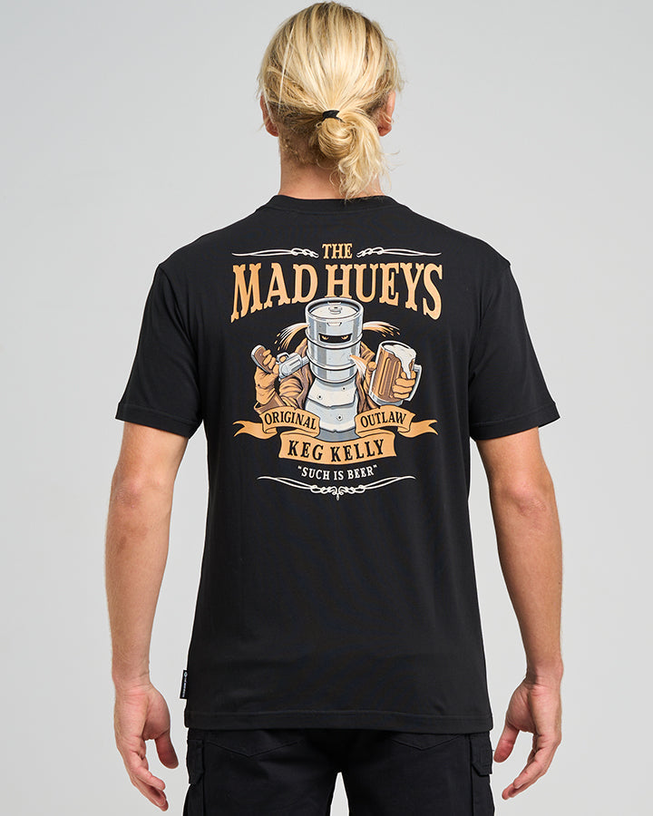 The Mad Hueys  Such Is Beer SS Tee - Black