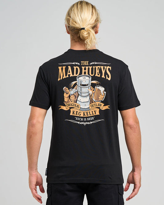 The Mad Hueys  Such Is Beer SS Tee - Black