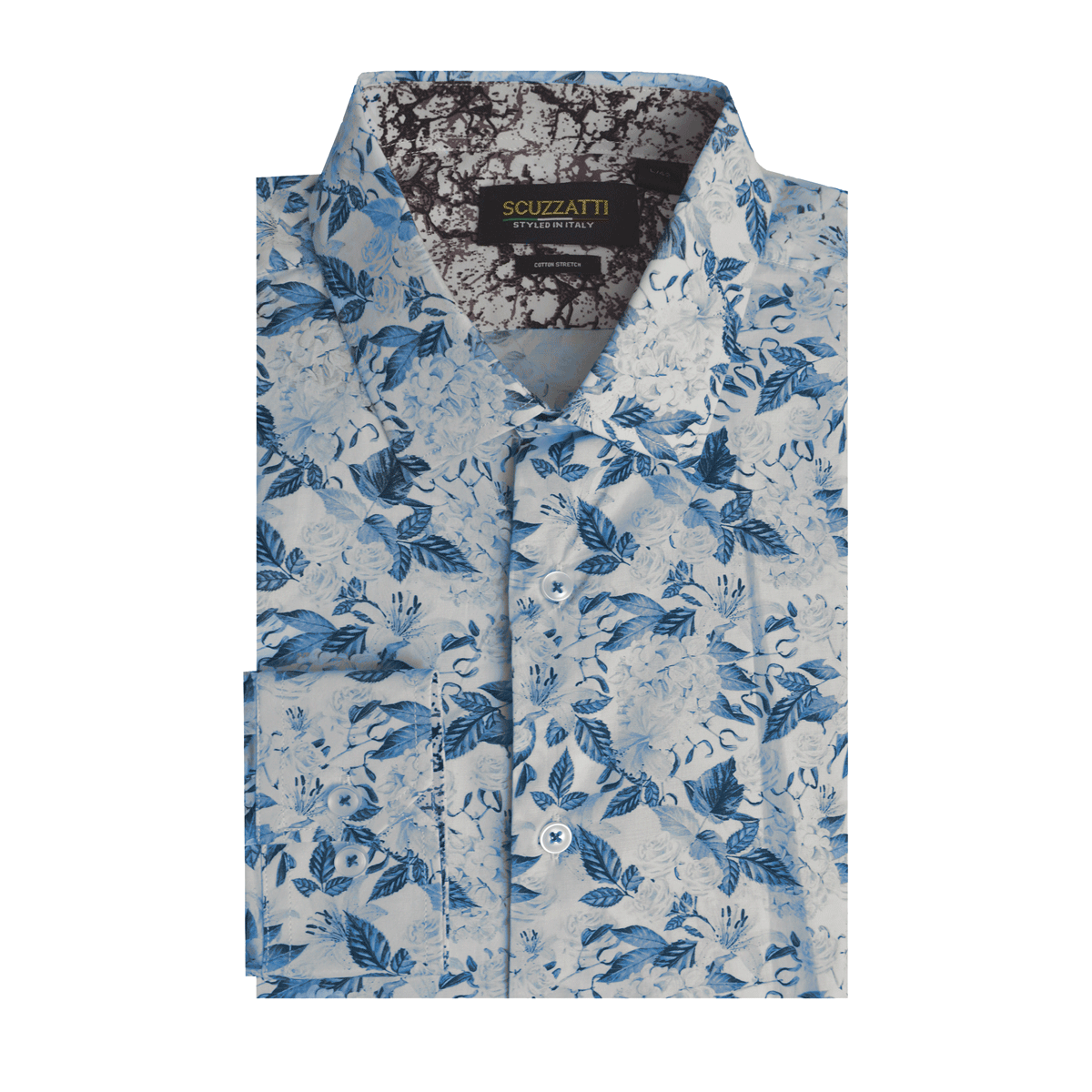 Scuzzati Long Sleeve Shirt - Blue Print