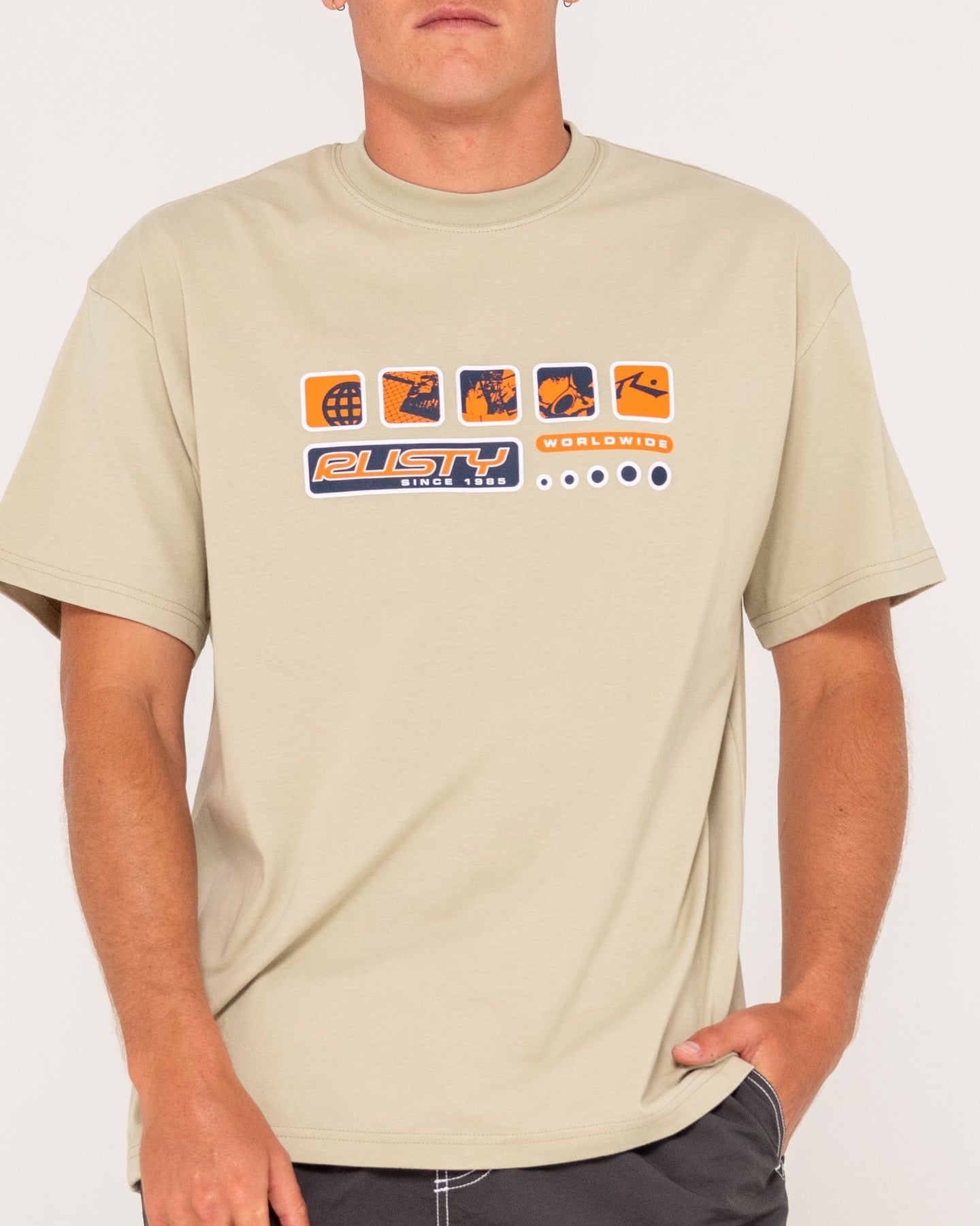 Rusty Second Summer Tee - Abbey Stone
