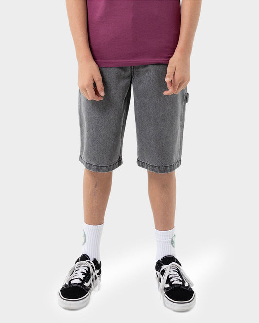 Santa Cruz Classic Dot Boys Carpenter Jean Short - Carbon