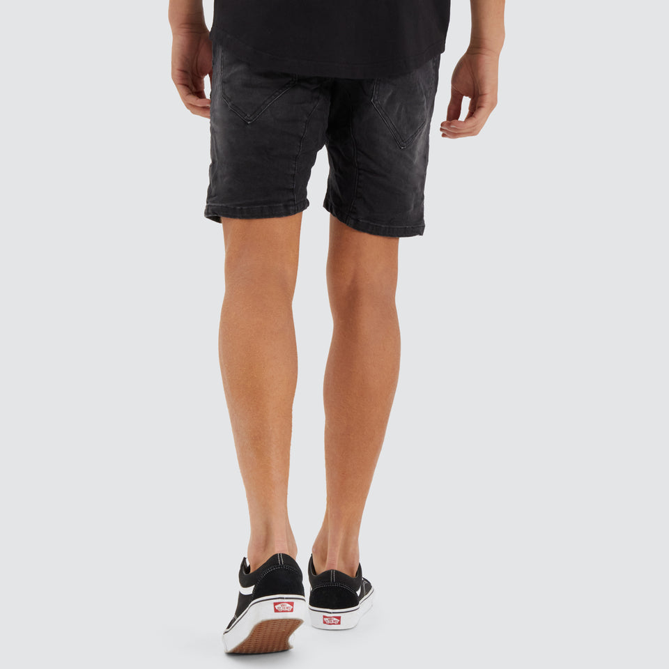 Nena And Pasadena Viper Denim Short - Heavy Metal