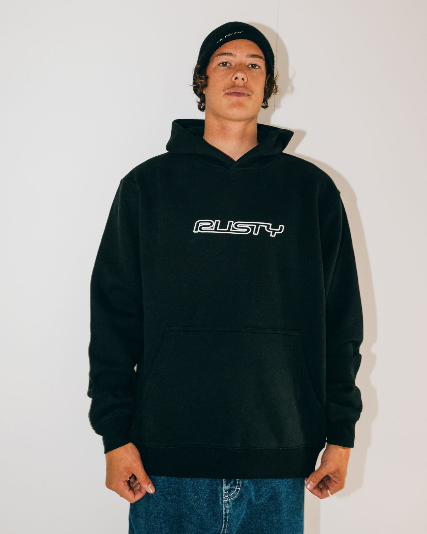 Rusty Flip Daddy Hooded Fleece - Black
