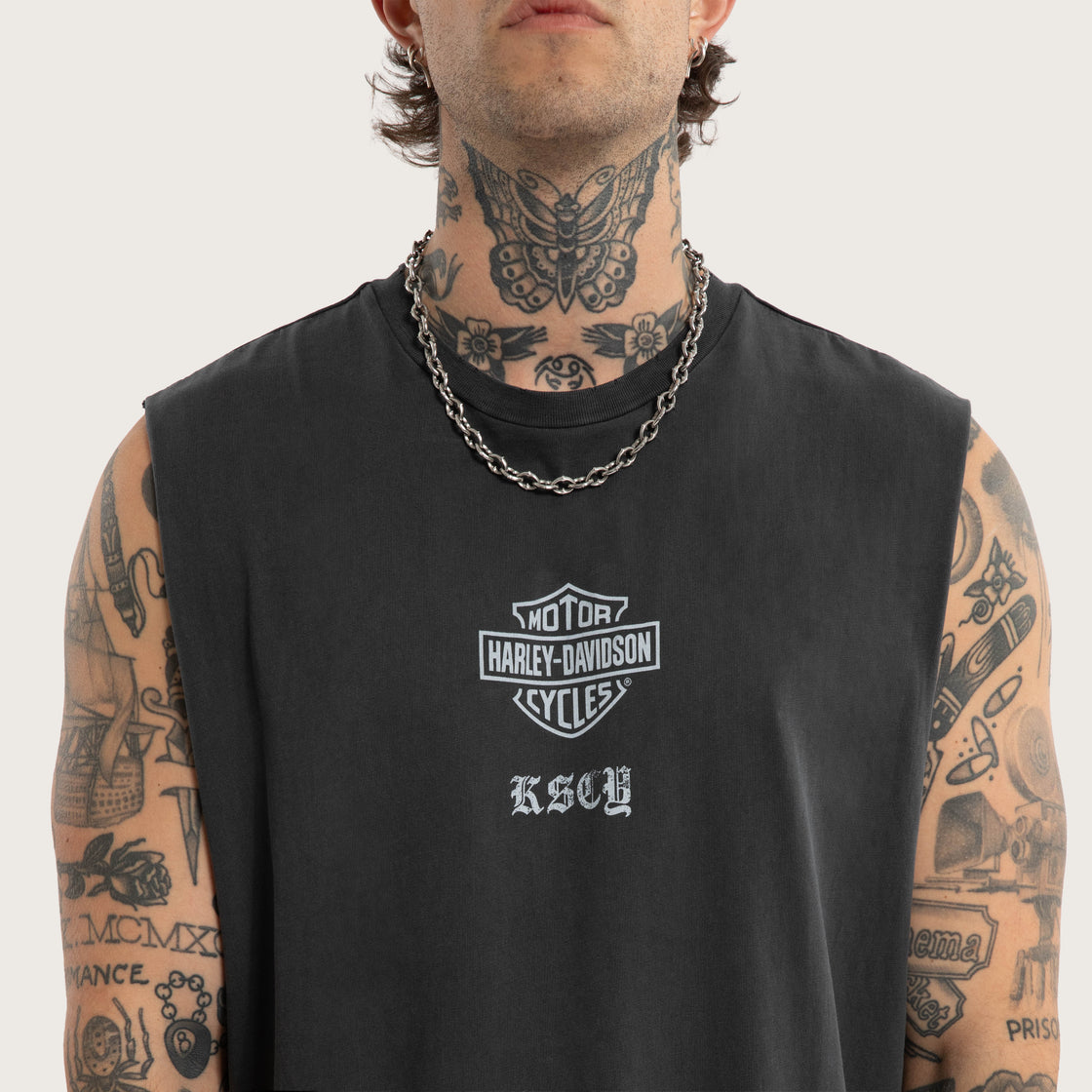 Harley-Davidson x Kiss Chacey Idle Relaxed Muscle - Pigment Black