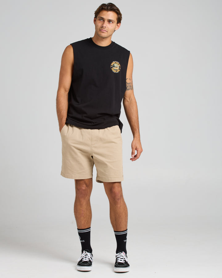 The Mad Hueys  Stranded 18" Chino Short - Taupe