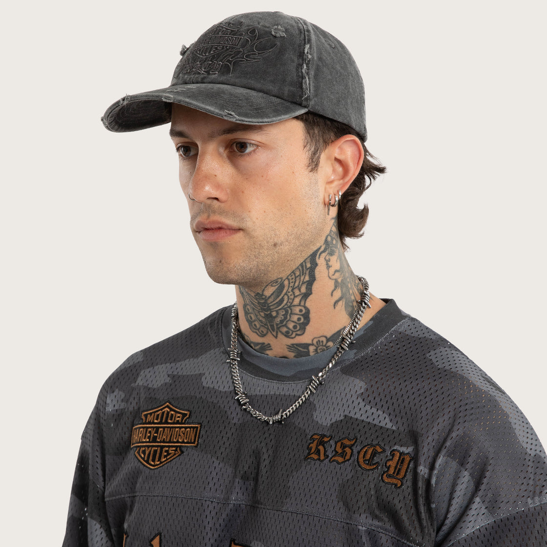 Harley-Davidson x Kiss Chacey Knock Dad Cap - Washed Black