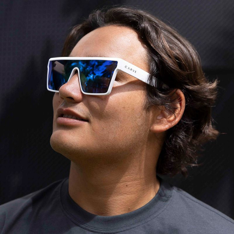 Carve Royale - Matt White Blue Iridium Lens